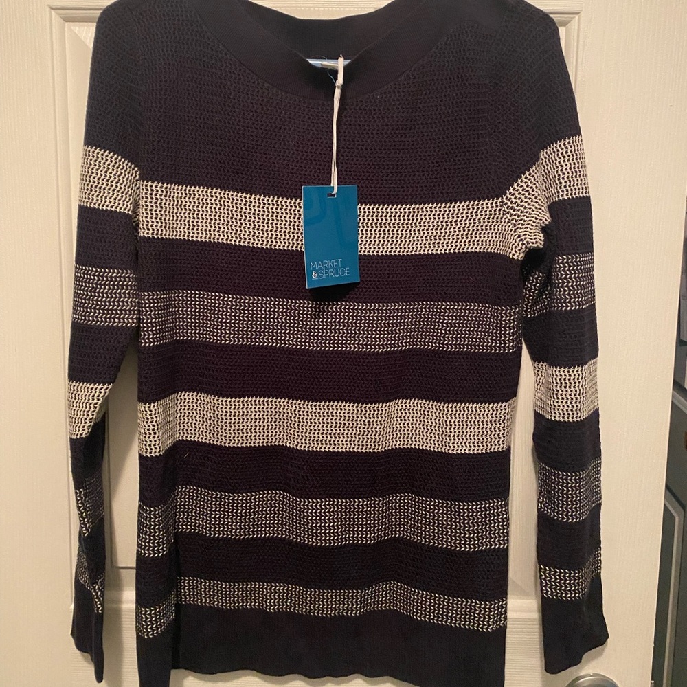 Market & Spruce Waffle Sweater